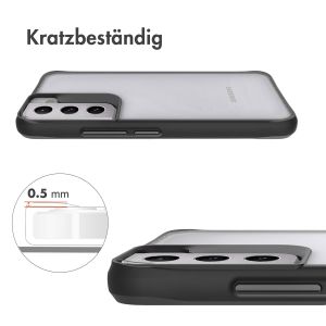 iMoshion Rugged Hybrid Case für das Samsung Galaxy S22 - Schwarz / Transparent
