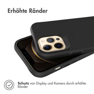 iMoshion Rugged Hybrid Carbon Case für das iPhone 12 Pro Max - Schwarz