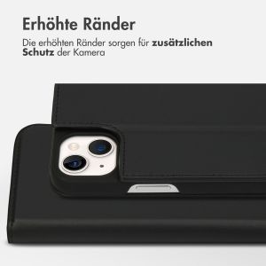 Accezz Premium Leather Slim Klapphülle für das iPhone 13 - Schwarz