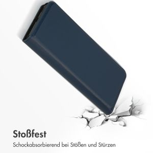 Accezz Premium Leather Slim Klapphülle für das Samsung Galaxy S21 - Dunkelblau