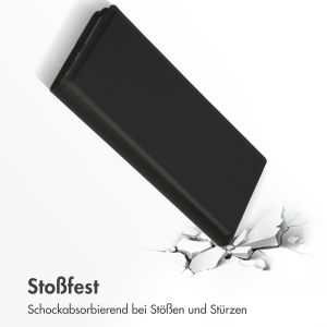 Accezz Premium Leather Slim Klapphülle für das Samsung Galaxy S22 Ultra - Schwarz