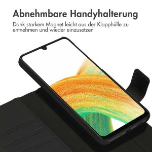 Accezz Premium Leather 2 in 1 Klapphülle für das Samsung Galaxy A33 - Schwarz