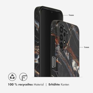 Selencia Aurora Fashion Back Case für das Samsung Galaxy A13 (4G) - ﻿Strapazierfähige Hülle - 100 % recycelt - Schwarzer Marmor