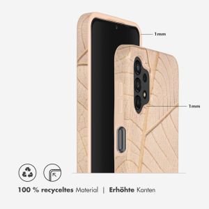 Selencia Aurora Fashion Back Case für das Samsung Galaxy A13 (4G) - ﻿Strapazierfähige Hülle - 100 % recycelt - Earth Leaf Beige