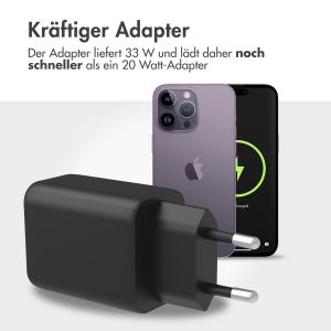 Accezz Power Plus Wall Charger - 33W - Schwarz