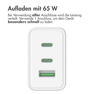 Accezz Power Pro Gan Ultra Fast Wall Charger - 65W - Weiß