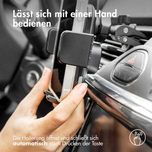 Accezz ﻿Handyhalterung Auto - Kabelloses Ladegerät - Lüftungsgitter -  Schwarz