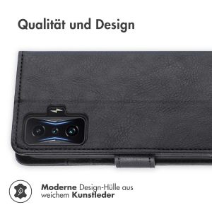 iMoshion Luxuriöse Klapphülle für das Xiaomi Poco F4 GT 5G - Schwarz