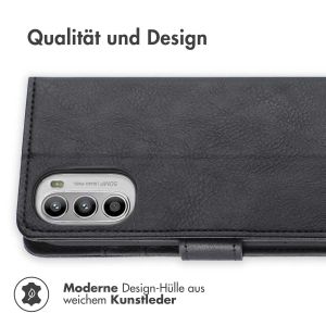 iMoshion Luxuriöse Klapphülle für das Motorola Moto G52 / G82 - Schwarz