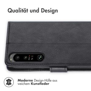 iMoshion Luxuriöse Klapphülle für das Sony Xperia 1 IV - Schwarz