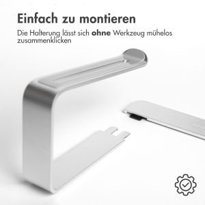 iMoshion ﻿Aluminium-Laptophalter - Laptophalter - Schreibtisch - Universal - Silber