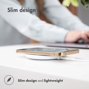 iMoshion 2 Pack Qi Soft Touch Wireless Charger - Kabelloses Ladegerät - 10 Watt - Weiß