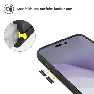 iMoshion Rugged Hybrid Case für das iPhone 14 Pro Max - Schwarz / Transparent