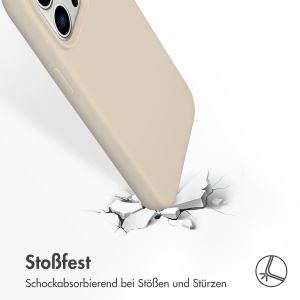 Accezz Liquid Silikoncase für das iPhone 14 Pro Max - Stone