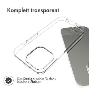 Accezz TPU Clear Cover für das iPhone 14 Pro - Transparent