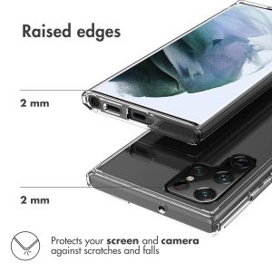 Accezz Xtreme Impact Backcover für das Samsung Galaxy S22 Ultra - Transparent