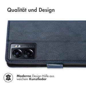 iMoshion Luxuriöse Klapphülle für das Oppo A77 - Dunkelblau