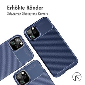 iMoshion Carbon-Hülle für das iPhone 11 Pro Max - Blau