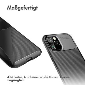 iMoshion Carbon-Hülle für das iPhone 11 Pro Max - Schwarz