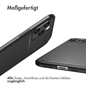 iMoshion Carbon-Hülle für das iPhone 12 (Pro) - Schwarz