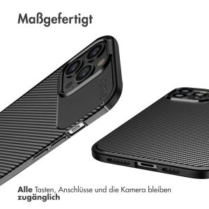 iMoshion Carbon-Hülle für das iPhone 13 Pro Max - Schwarz