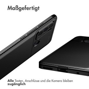 iMoshion Carbon-Hülle für das Motorola Moto G60 - Schwarz