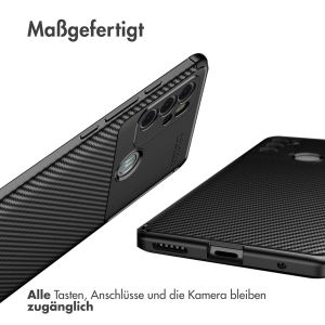 iMoshion Carbon-Hülle für das Motorola Moto G60s - Schwarz