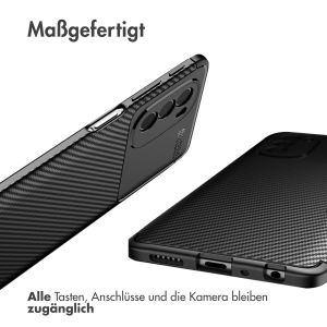 iMoshion Carbon-Hülle für das Motorola Moto G51 - Schwarz