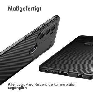 iMoshion Carbon-Hülle für das Motorola Moto G71 - Schwarz