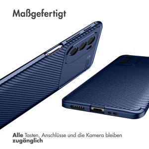 iMoshion Carbon-Hülle für das Motorola Moto G41 - Blau