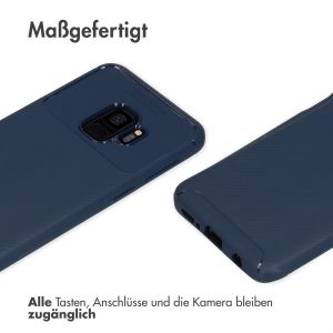 iMoshion Carbon-Hülle für das Samsung Galaxy S9 - Blau