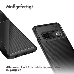 iMoshion Carbon-Hülle für das Samsung Galaxy S10 - Schwarz