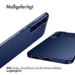 iMoshion Carbon-Hülle für das Samsung Galaxy S22 Plus - Blau