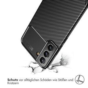 iMoshion Carbon-Hülle für das Samsung Galaxy S22 Plus - Schwarz