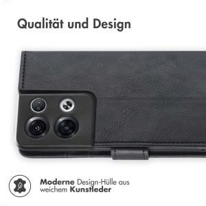 iMoshion Luxuriöse Klapphülle für das Oppo Reno 8 Pro 5G - Schwarz