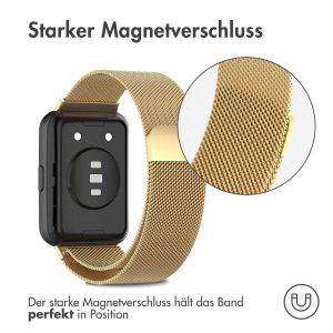 iMoshion Mailändische Magnetarmband für das Huawei Watch Fit 2 - Gold