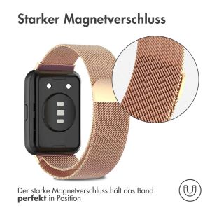 iMoshion Mailändische Magnetarmband für das Huawei Watch Fit 2 - Rose Gold