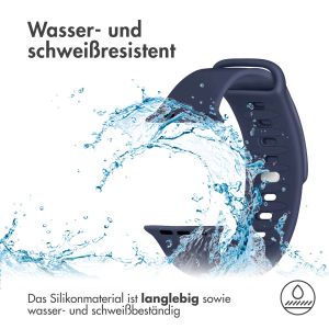 iMoshion Silikonband für das Apple Watch Series 1-9 / SE - 38/40/41mm - Dunkelblau