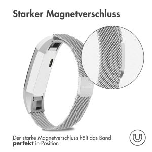 iMoshion Mailändische Magnetarmband für das Fitbit Alta (HR) - Größe S - Silber
