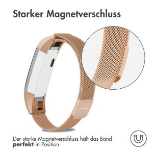 iMoshion Mailändische Magnetarmband für das Fitbit Alta (HR) - Größe M - Rose Gold