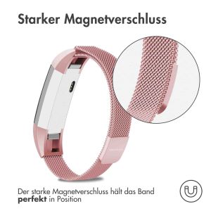 iMoshion Mailändische Magnetarmband für das Fitbit Alta (HR) - Größe M - Rosa
