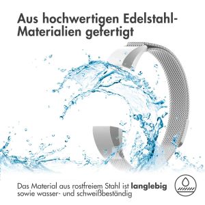 iMoshion Mailändische Magnetarmband für das Fitbit Alta (HR) - Größe M - Silber