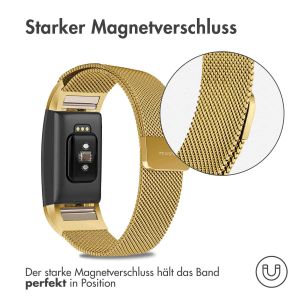 iMoshion Mailändische Magnetarmband für das Fitbit Charge 2 - Größe S - Gold
