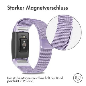 iMoshion Mailändische Magnetarmband für das Fitbit Charge 2 - Größe S - Violett