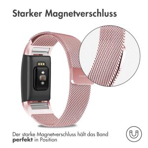 iMoshion Mailändische Magnetarmband für das Fitbit Charge 2 - Größe S - Rosa