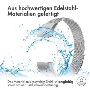 iMoshion Mailändische Magnetarmband für das Fitbit Charge 2 - Größe S - Silber
