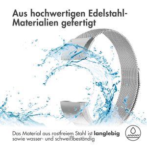 iMoshion Mailändische Magnetarmband für das Fitbit Charge 2 - Größe M - Silber