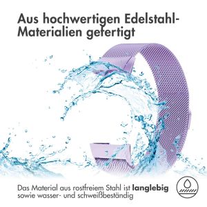 iMoshion Mailändische Magnetarmband für das Fitbit Charge 3 / 4 - Größe S - Violett