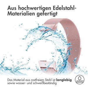 iMoshion Mailändische Magnetarmband für das Fitbit Charge 3 / 4 - Größe S - Rosa