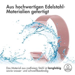 iMoshion Mailändische Magnetarmband für das Fitbit Charge 5 / Charge 6 - Größe S - Rosa
